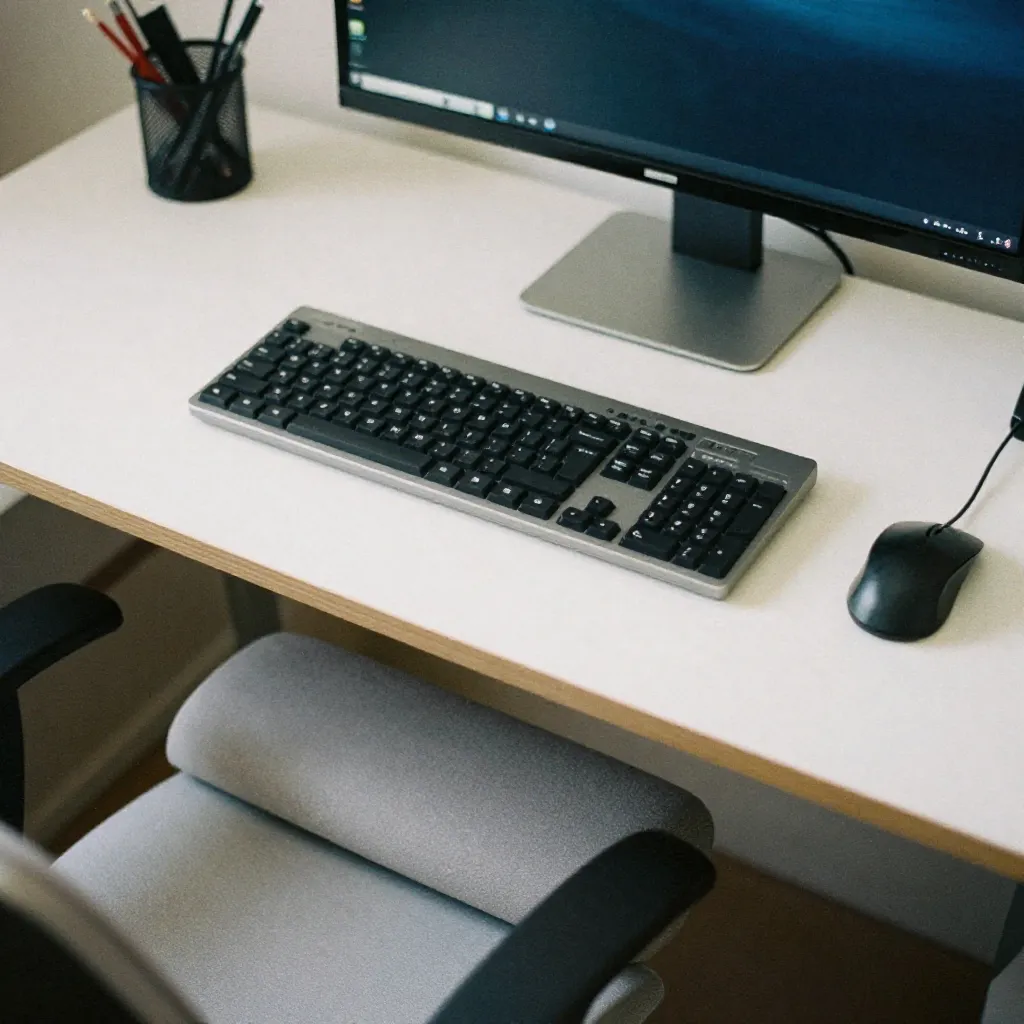 Workspace with multiple monitors
